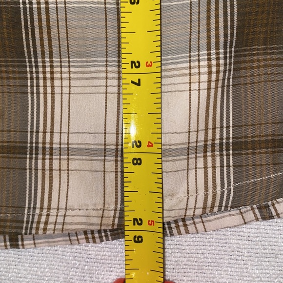 Eddie Bauer Travex men’s plaid short sleeve button down shirt size medium - Picture 5 of 7